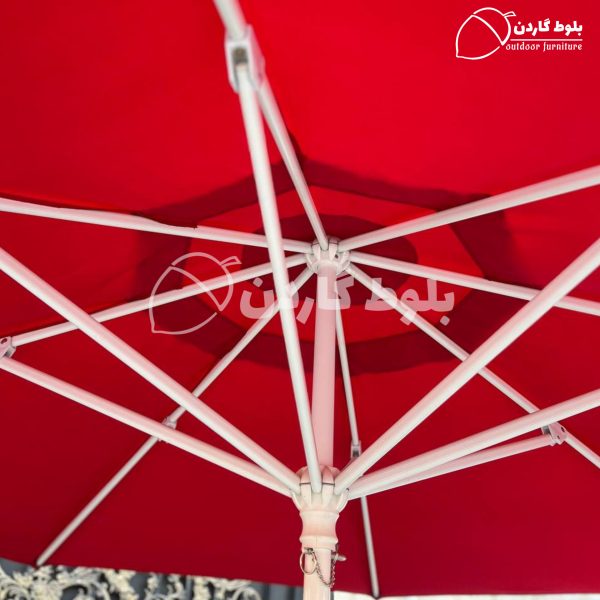 چتر باغی پایه وسط آلومینیومی هشت ضلعی