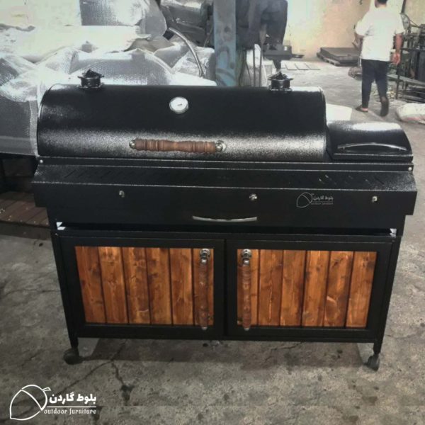 باربیکیو عرض 120 کابینت دار+ اجاق کنار