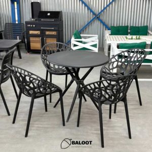 میز و صندلی پلیمری مدل شاخ و برگی (درختی)