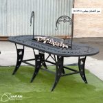 آتشدان گازی بیضی 100*200 سانتی